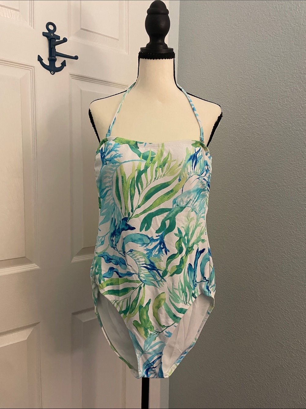 Women’s Tommy Bahama Swim One-Piece Swimsuit - Blue and Green, size 10